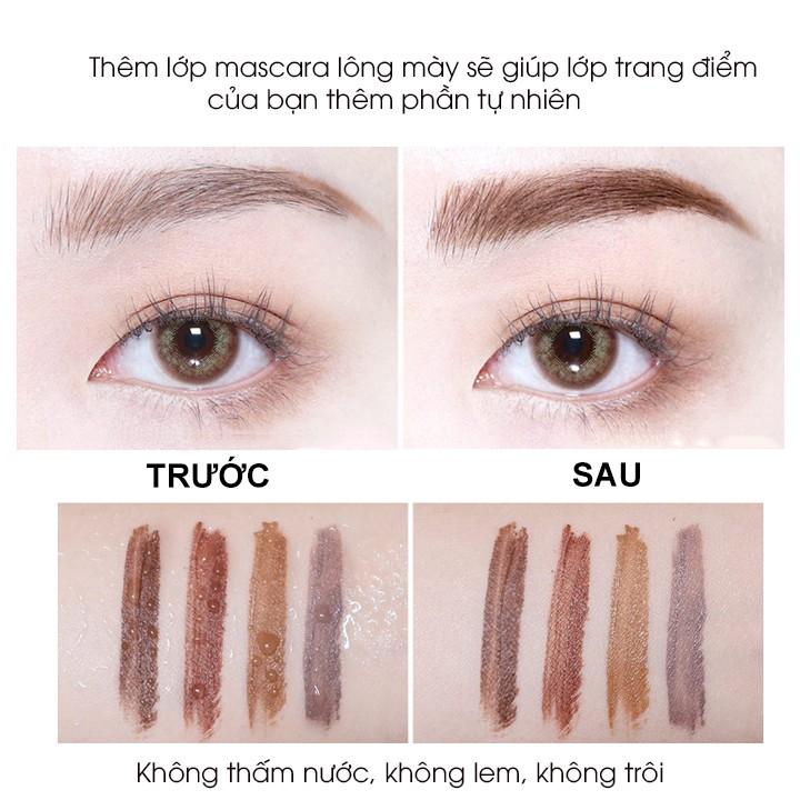 Mascara chuốt lông mày Chioture Eyebrow Dye cọ siêu mảnh chống thấm nước lâu trôi 4.5g