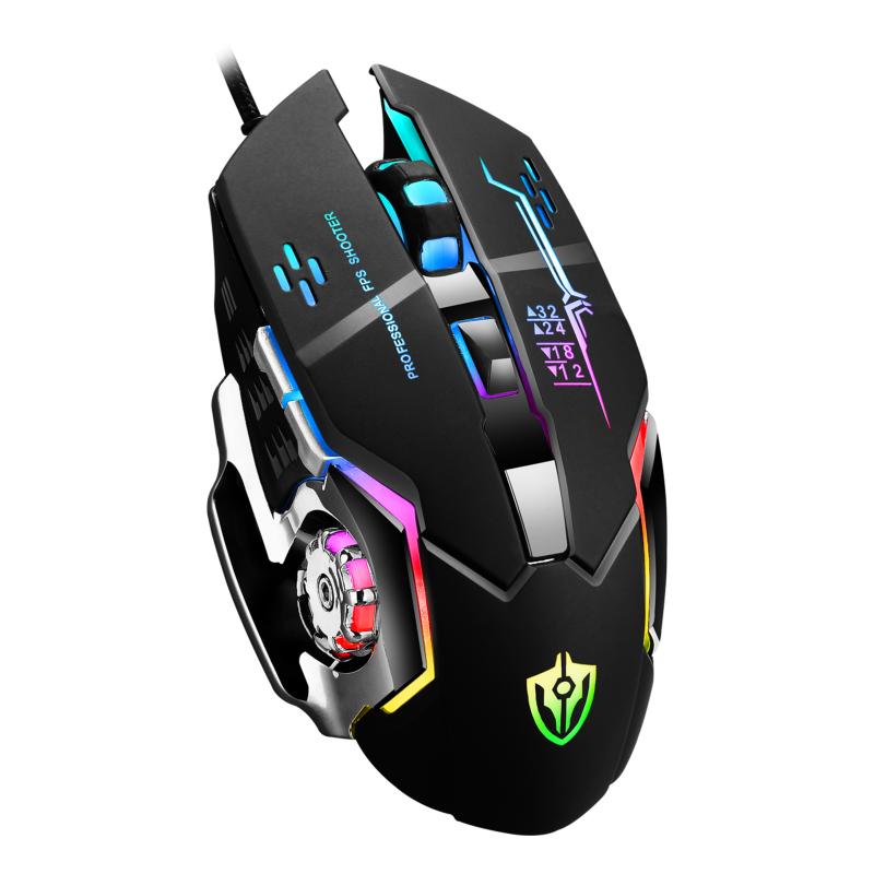 Lập Trình Macro Chuột Chơi Game 3000DPI Có Thể Điều Chỉnh Quang Có Dây LED Chuột Máy Tính USB Game Thủ Chuột Cho Văn Phòng Laptop