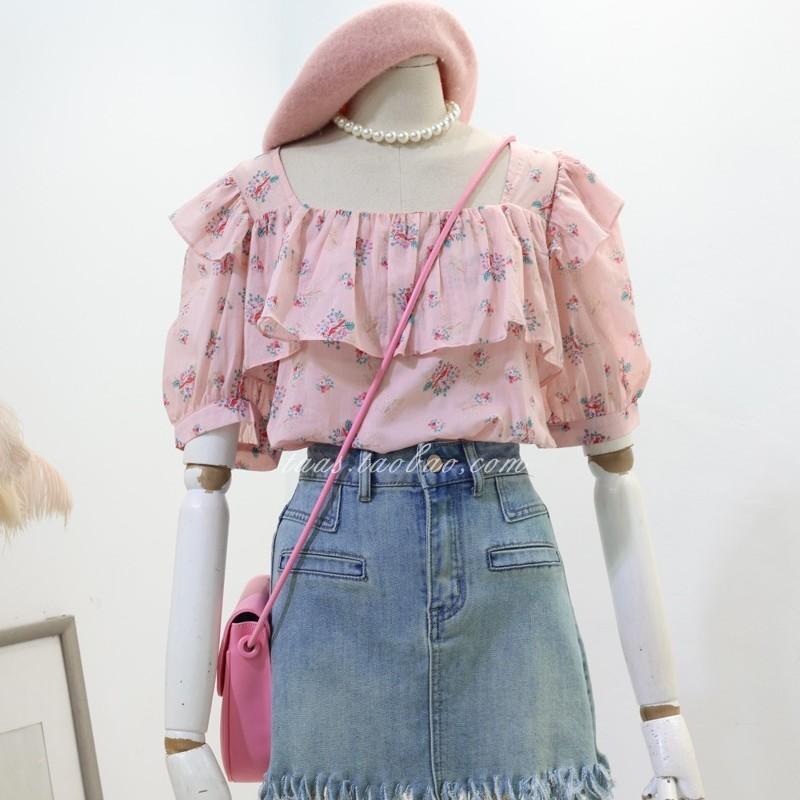 TOBE1SHOP Áo sơ mi nữ mùa hè 2023 Áo sơ mi búp bê cổ vuông
