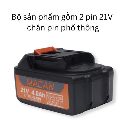 Máy bulong pin 360N.m Macan chân pin phổ thông-6088A