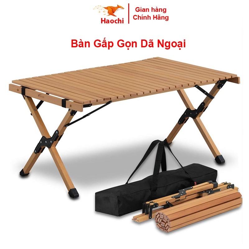 Bàn ghế nhôm gấp gọn dã ngoại camping giả vân gỗ siêu tiện lợi, bàn ghế picnic siêu tiện dụng, dụng cụ cắm trại