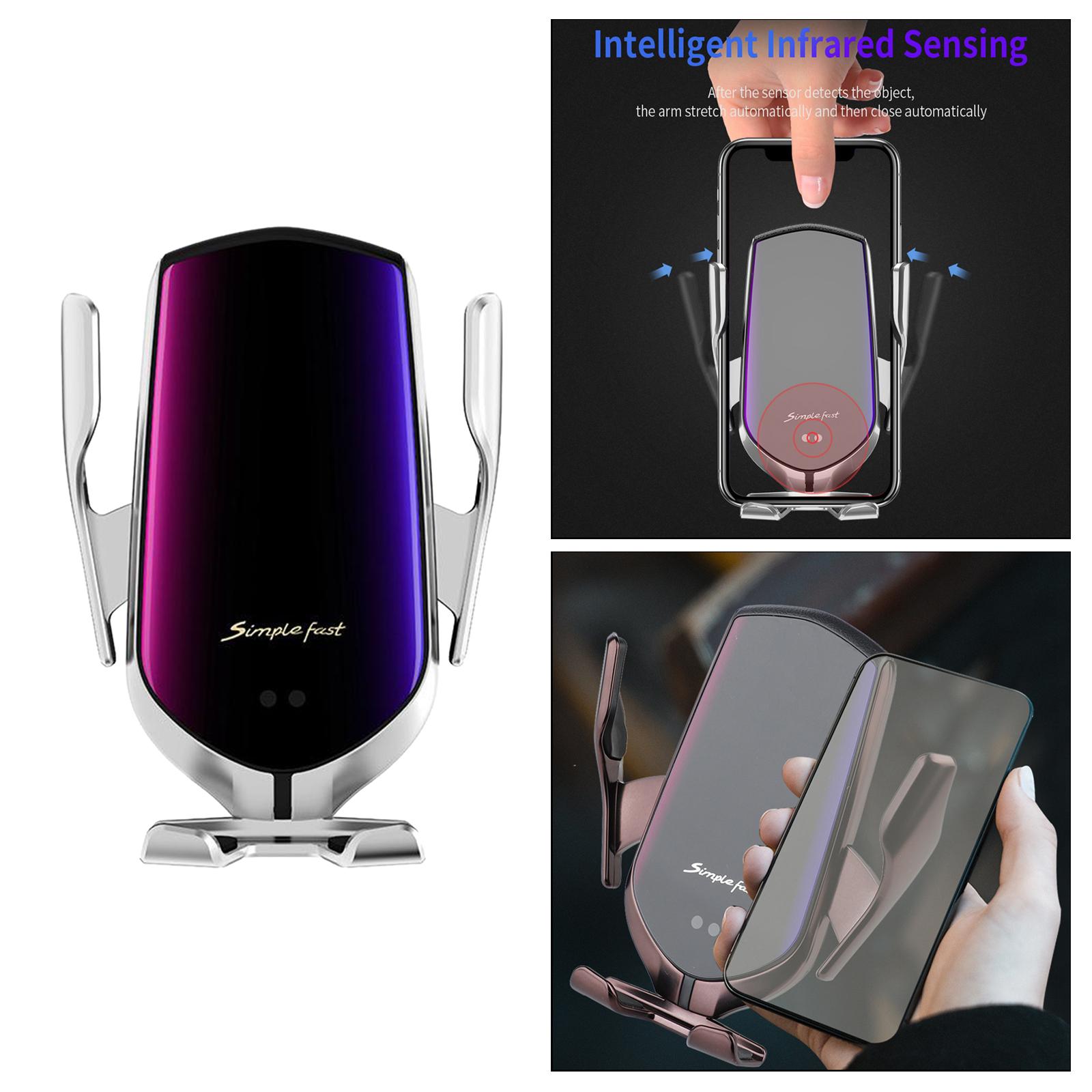 Wireless Car Charger, Air Vent Holder, Auto Clamp QI 10W Fast Charging Car Charger Holder for  X / 8 / 8P / XR / XS