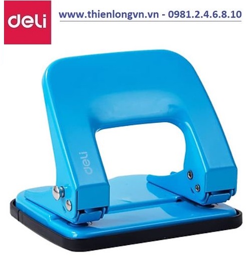 Máy đục lỗ Deli - E0137 màu xanh biển - 20 tờ