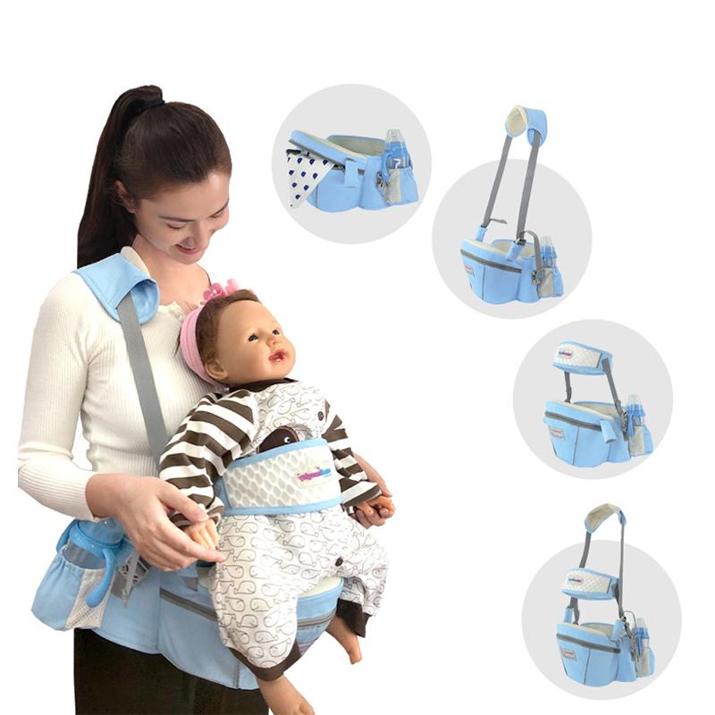 0-24 Tháng Cho Bé Hipseat Ba Lô Cho Bé Sling Eo Phân Xe Tập Đi Giữ Eo Bé Kangaroo Du Lịch Trẻ Em Trẻ Sơ Sinh hông Ghế
