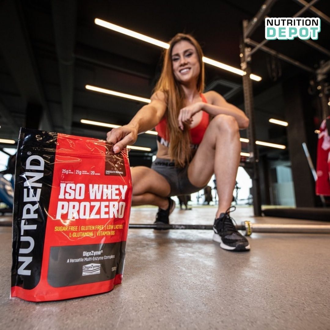 Whey Isolate cao cấp bổ sung đạm protein - Nutrend Whey Protein Isolate Iso Prozero (Túi 500g) - Nutrition Depot Vietnam