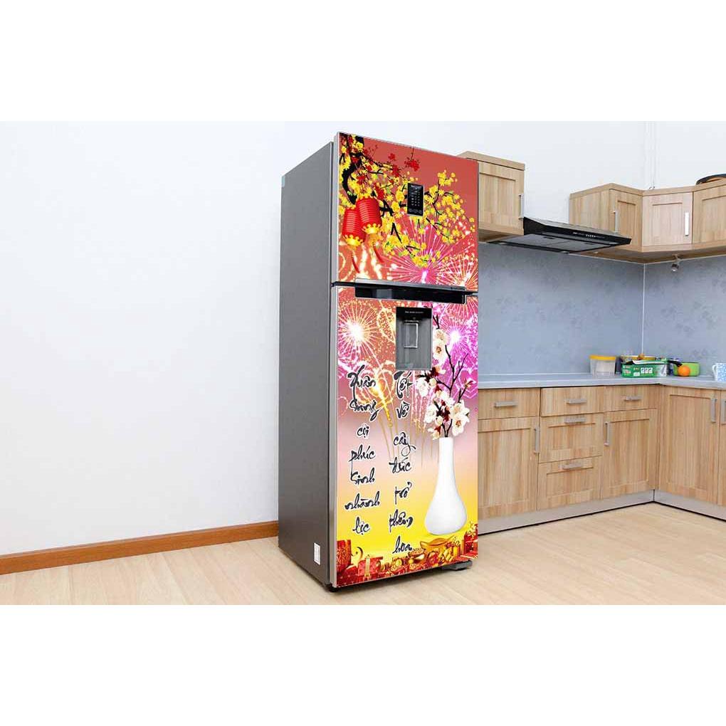 DECAL DÁN TỦ LẠNH MẪU XUÂN 2022 B ĐẸP - BỀN - SANG