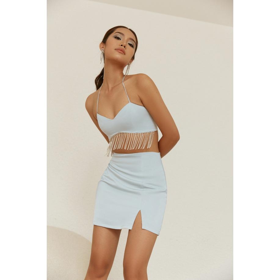 Nene Clothing - Váy ngắn xẻ tà