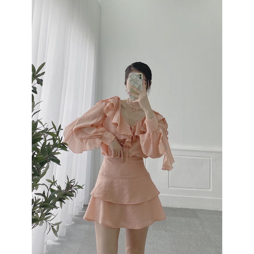 Set đồ lẻ hồng đỏ Wabisabi N2911