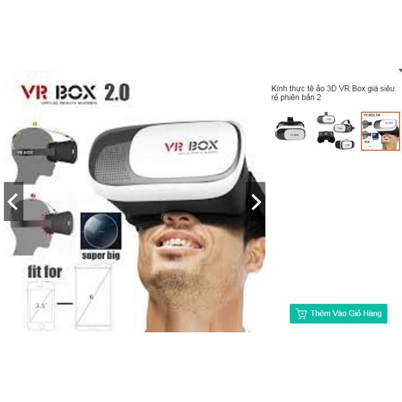 Kính thực tế ảo 3D VR Box giá siêu rẻ phiên bản 2  shopgiarebatngo