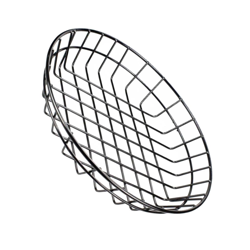 3x L Metal Fast Food Baskets Restaurant Serving for Sandwiches Fries Chips