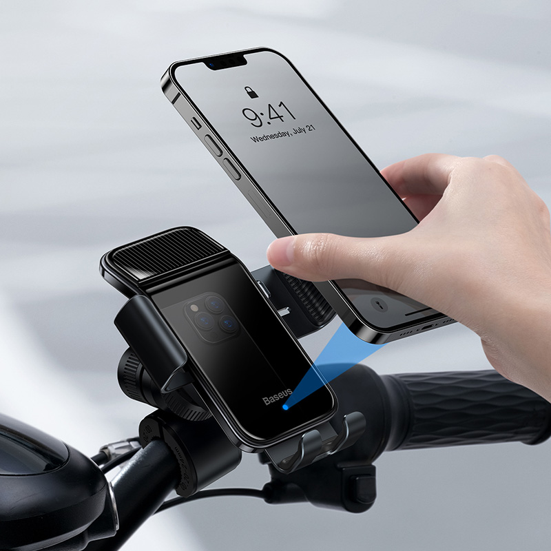 Baseus -BaseusMall VN Đế giữ điện thoại tích cảm biến Baseus Smart Solar Power Wireless Car Mount Electric Holder