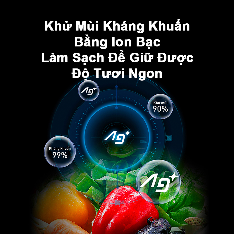 Tủ lạnh Panasonic Kháng Khuẩn Side-by-Side 570L NR-S621BB-VN - Miễn phí vận chuyển - Bảo hành 1 năm - Hàng chính hãng