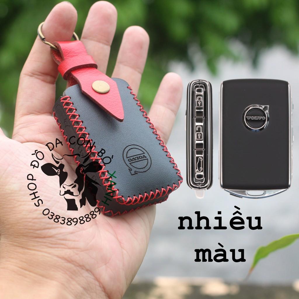 Bao da dành cho Chìa Khóa Volvo XC90, XC60, XC40, V90, S90, S60 handmade da thật 002