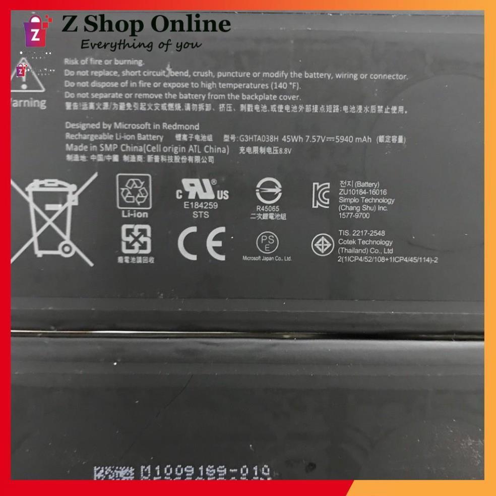 Pin Battery Dùng Cho Laptop Microsoft Surface Pro 5 1796 G3HTA038H Originals