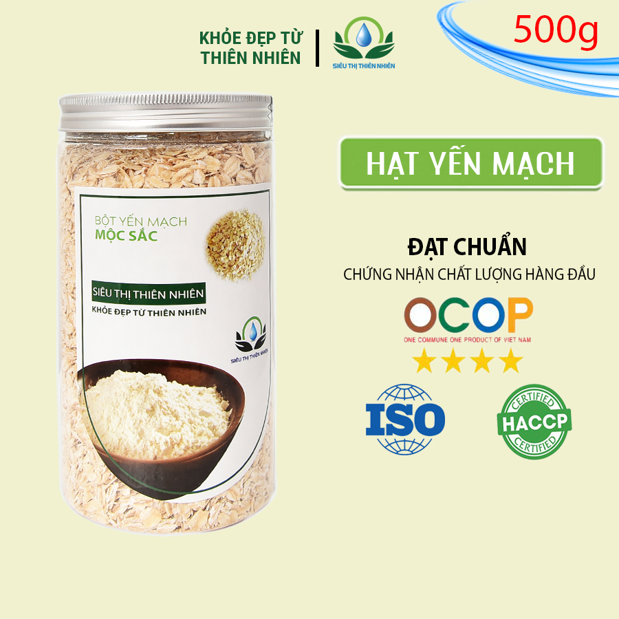 Yến Mạch Nguyên Chất Mộc Sắc Lọ 500g