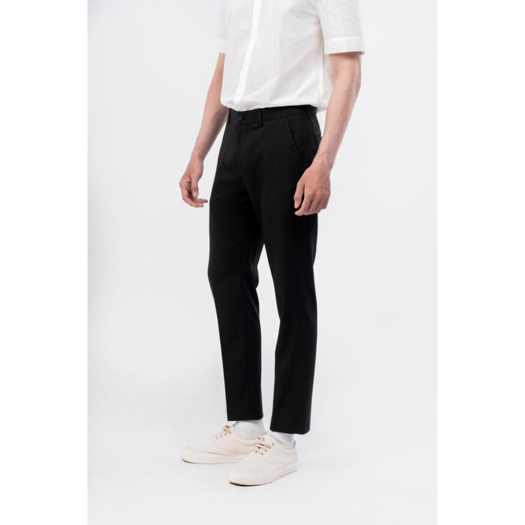 Quần Vải Nam Form Slim Crop vải mềm - 10F21PFO002CR1 | LASTORE MENSWEAR