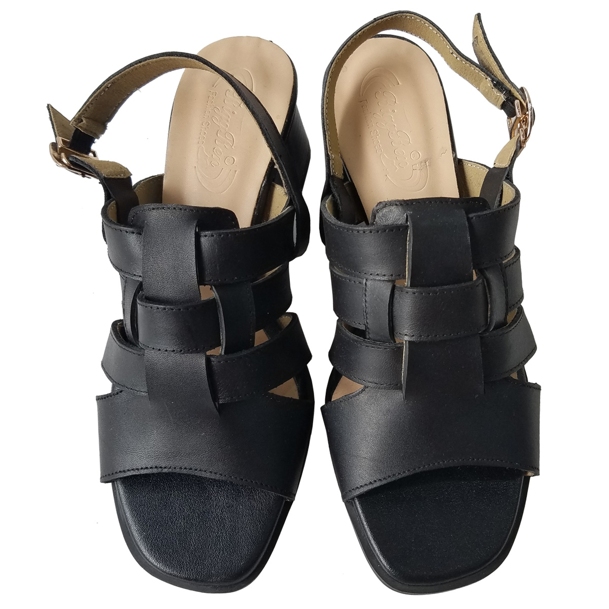 Giày Sandal Cao Gót Da Bò BIGGBEN Cao 5 Phân SDCG134