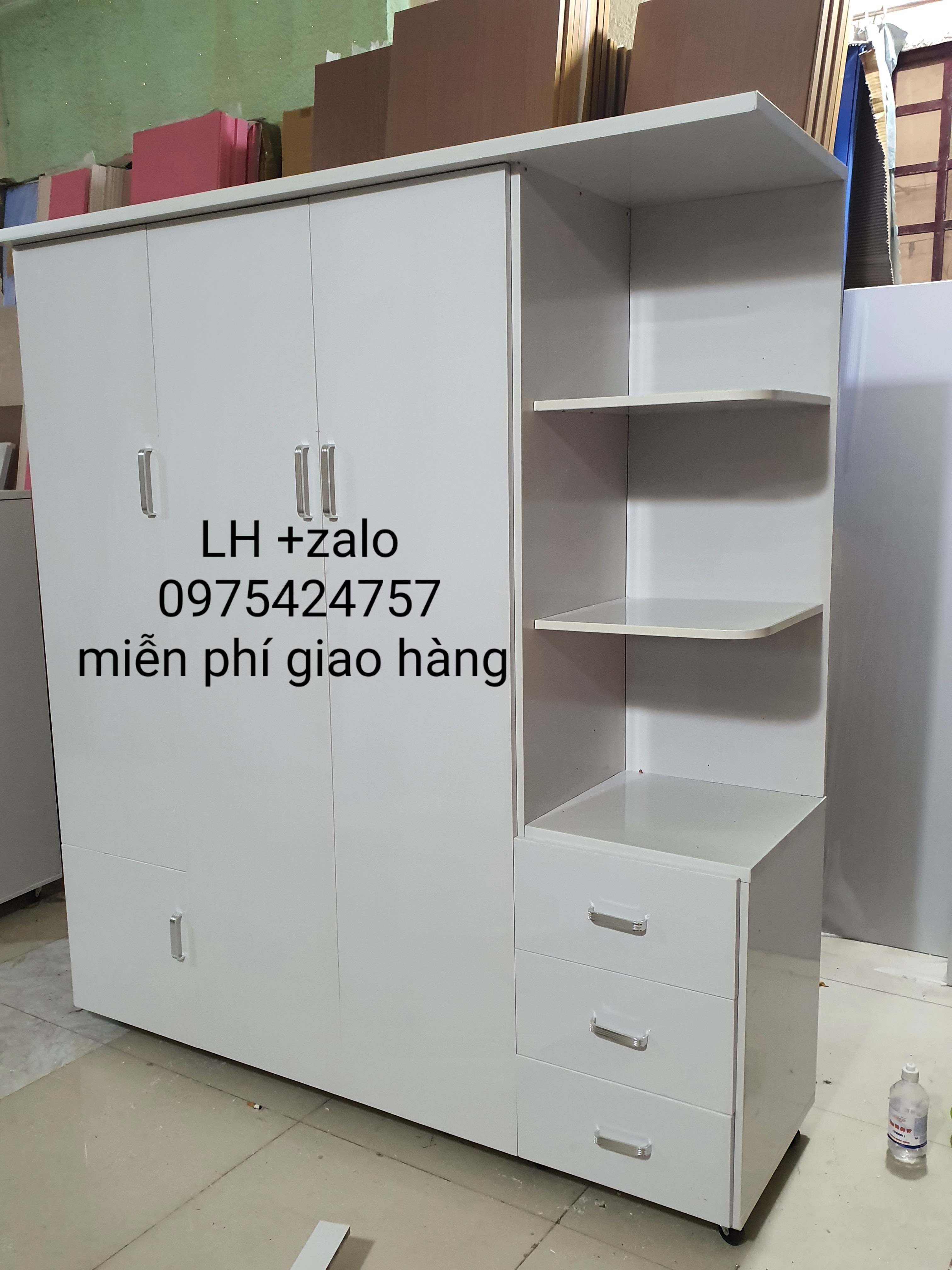Tủ nhựa đài loan 3 cánh 1 kệ