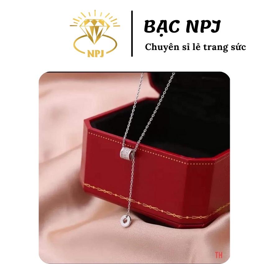 Dây chuyền mặt đá CAO CẤP dây chuyền mặt đá xinh xắn chuẩn bạc ta