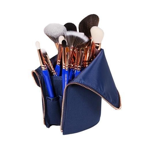 Bộ Cọ Trang Điểm Bdellium GOLDEN TRIANGLE PHASE III COMPLETE 15PC. BRUSH SET WITH POUCH