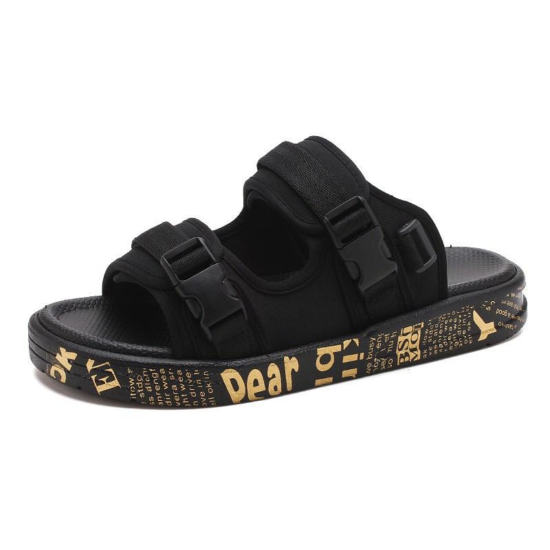 Giầy Sandal Nam Đế Chữ - quai hậu nam học sinh quai ngang Đế Chữ Mẫu Mới Sandal 2021