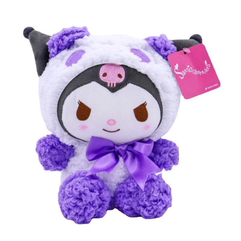 SANRIO Búp Bê Nhồi Bông Mềm Mại Hình Kuromi Đáng Yêu