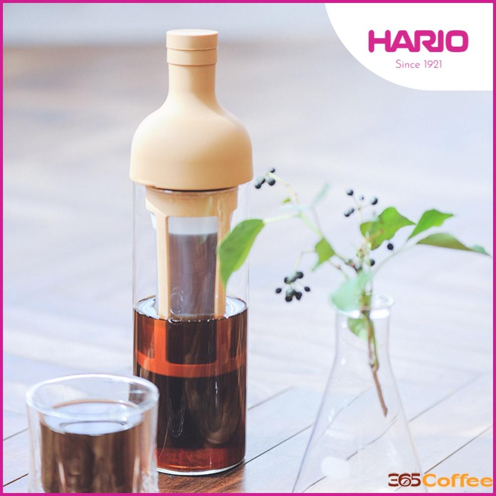 Bình Cold Brew pha cà phê lạnh HARIO, Chai Cold Brew HARIO màu vàng mocha – chính hãng