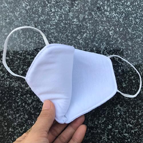 Combo 15 Khẩu trang vải cotton màu trắng may 3 lớp Chống nắng và ngăn ngừa bụi chống tia UV dùng vào mùa hè sử dụng được nhiều lần KT3LOP1501