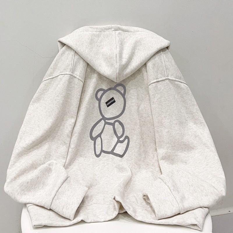 Áo khoác gấu ảnh thật unisex