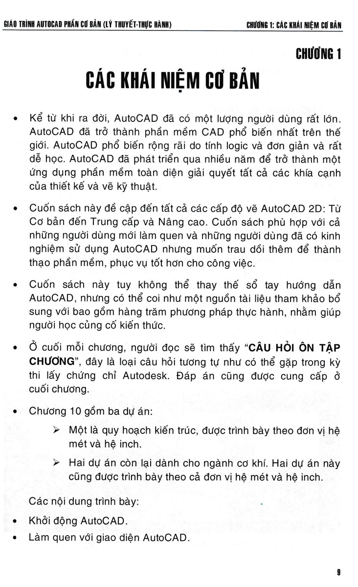 Giáo Trình Autocad - Phần Cơ Bản (Lý Thuyết - Thực Hành) (STK)