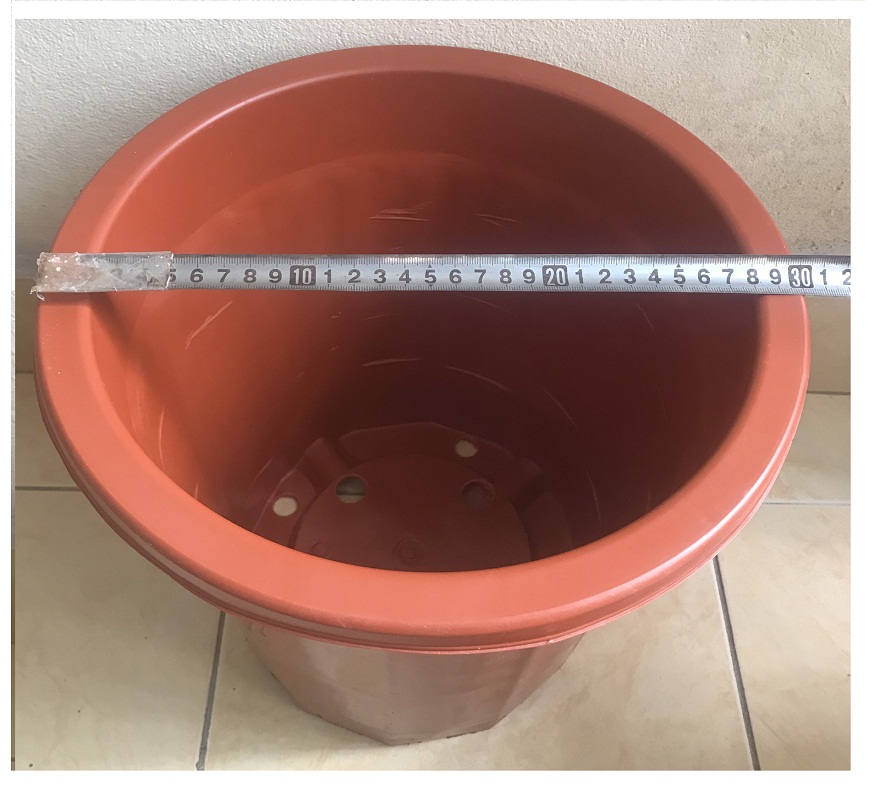 2 Chậu Nhựa Trồng Hoa, Cây Cảnh E350 CN Màu Nâu