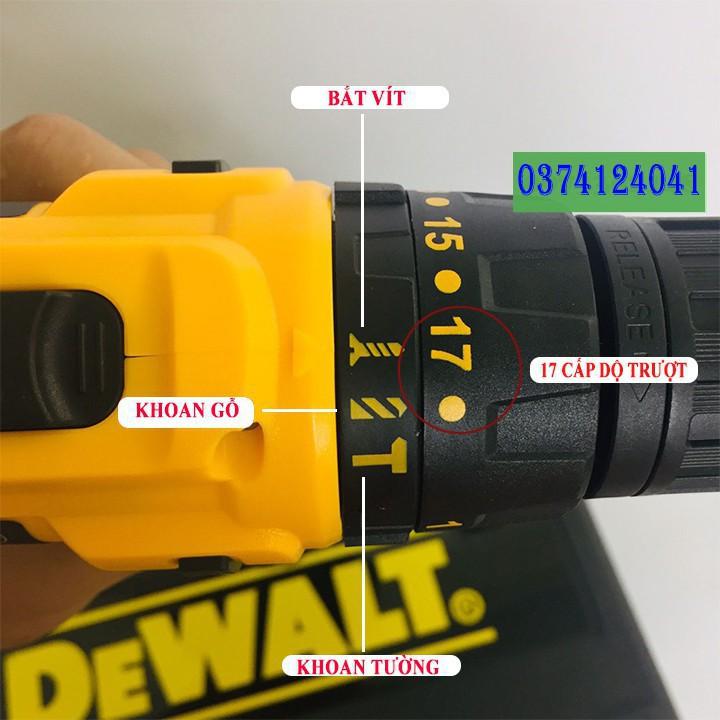 Máy Khoan Pin Dewalt 24V - Có Búa - Lõi Đồng - 3 Chức Năng- Pin chuẩn 5 cell - Máy Bắt vít