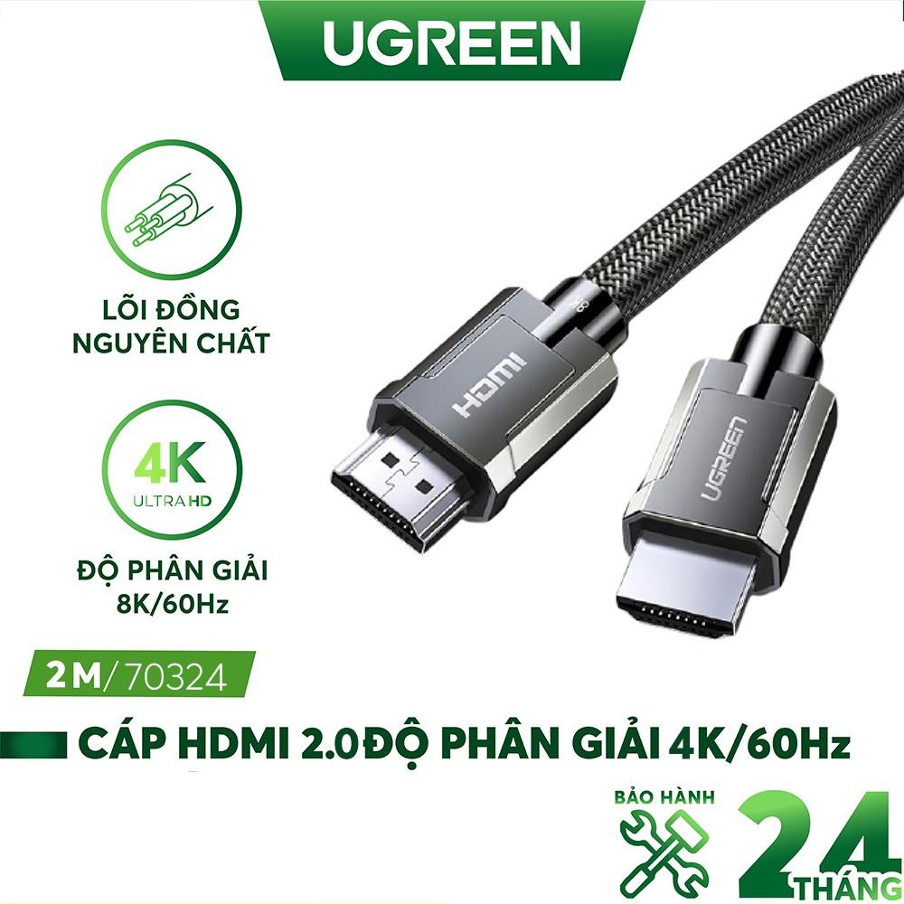 Cáp HDMI 2.0 độ phân giải 4K 60Hz cao cấp dài 1-2m UGREEN HD136 - Hàng Chính Hãng