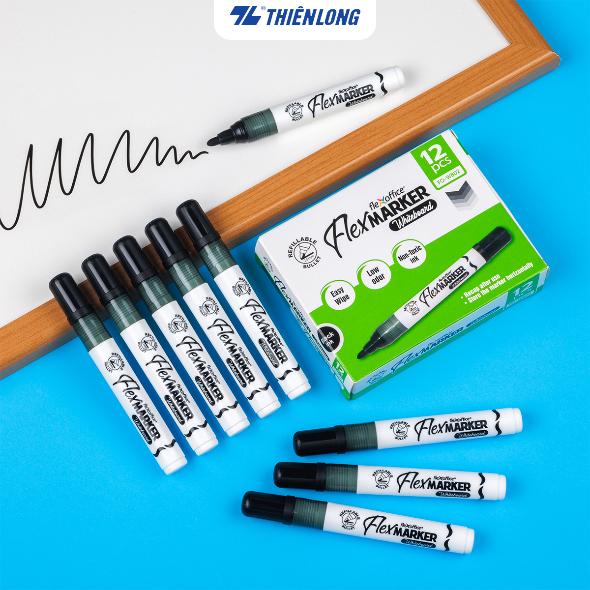 Bút lông bảng Thiên Long Flexoffice FO-WB02/XK - Whiteboard Marker