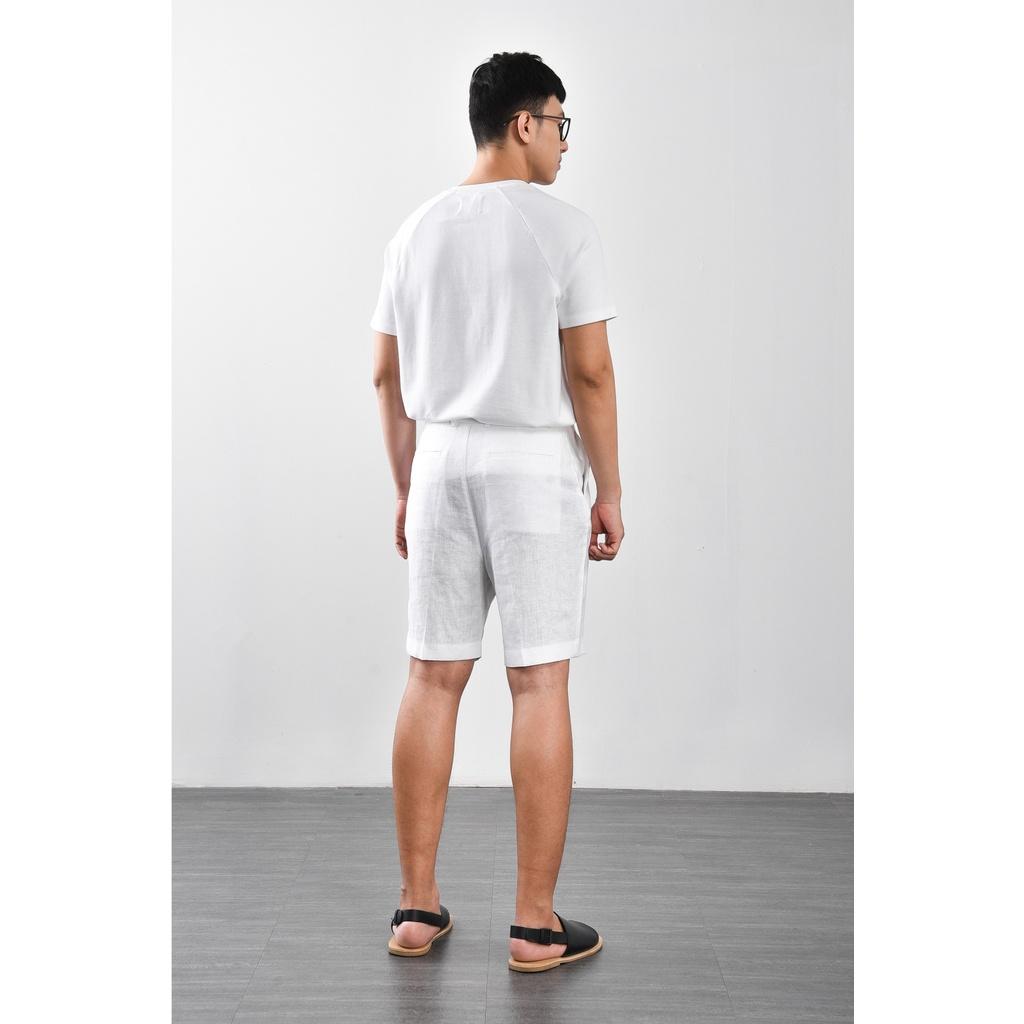 Quần Short nam LINEN form suông mới - chất xịn đẹp 10S21PSH028 | LA STORE MENSWEAR