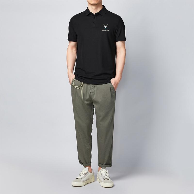 Áo Polo Nam thêu đầu hươu ,chất cotton cá sấu dày dặn mặc thoáng mát, full size phân phối độc quyền-PHSHOP204