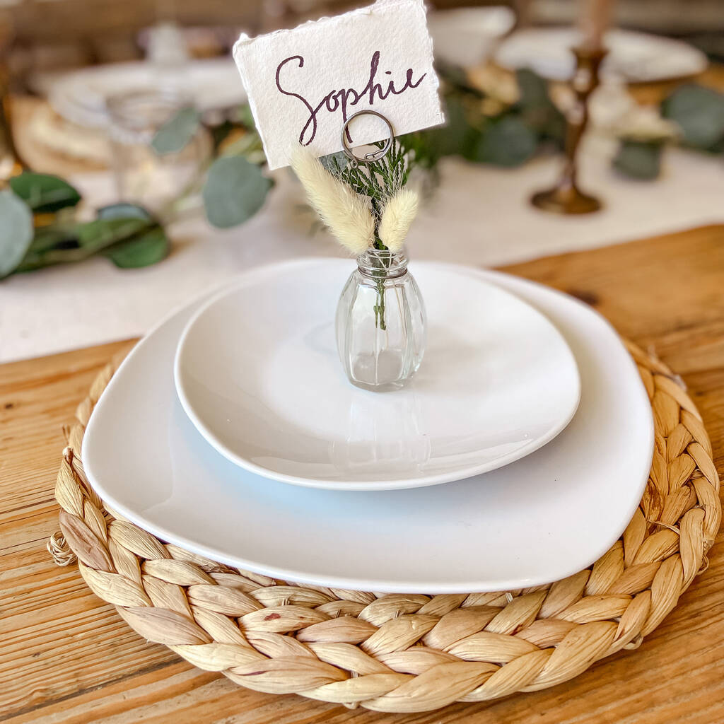 Tấm lót lục bình hình tròn URSPACE trang trí bàn ăn treo tường decor / ROUND HYACINTH PLACE MAT