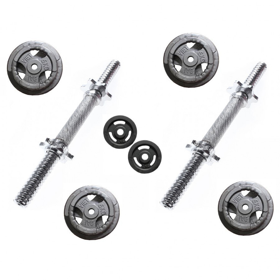 Bộ 2 đòn tay 24kg tạ