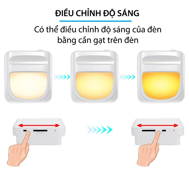 Đèn Ngủ Tự Động Sáng Khi Tối, Ánh Sáng Dịu Bảo Vệ Mắt Cho Bé (điều chỉnh được độ sáng)