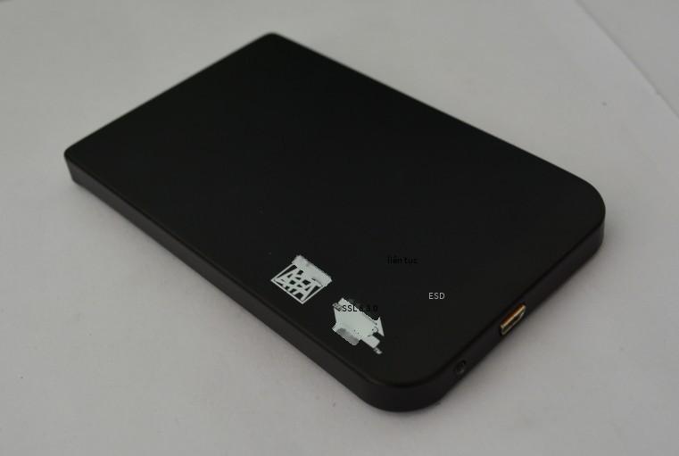 Hộp ổ cứng di động SATA 2,5 inch được ưa chuộng nhất với nắp trên và dưới loại hộp ổ cứng USB3.0 siêu mỏng