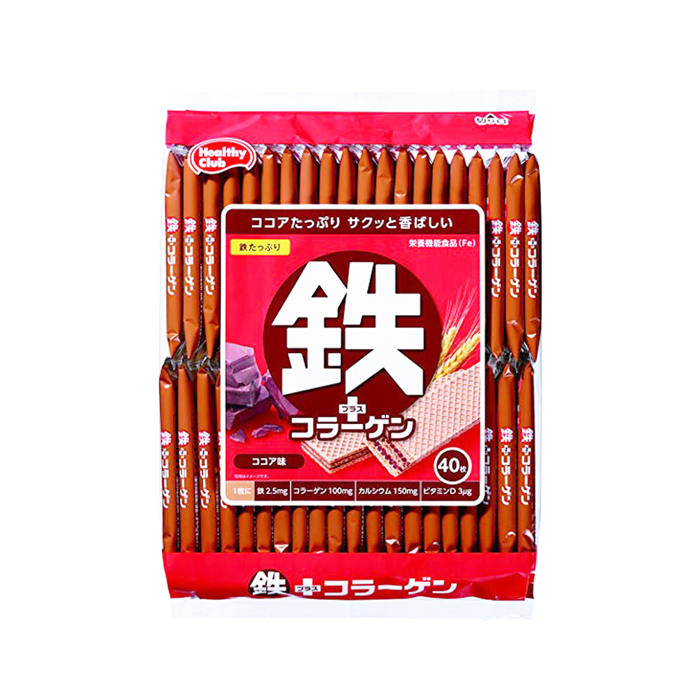 Bánh xốp bổ sung sắt và collagen vị cacao 318g