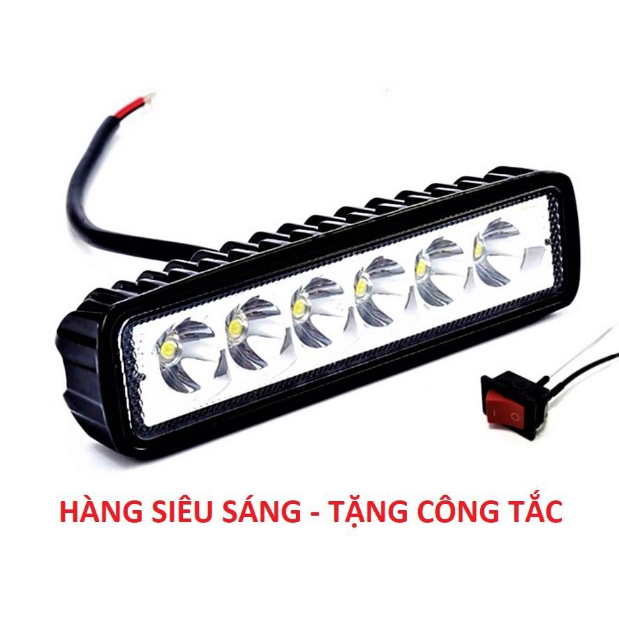 Đèn trợ sáng xe máy ô tô LED C6 mẫu mới ánh sáng mạnh