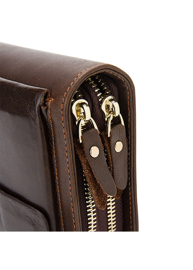 Clutch da thật - Ví cấm tay nam da bò BHM9069B