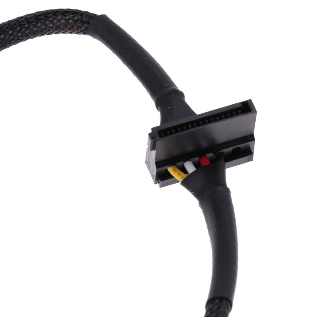 24-Inch 4-Pin  Male To 2 15-Pin  II Female