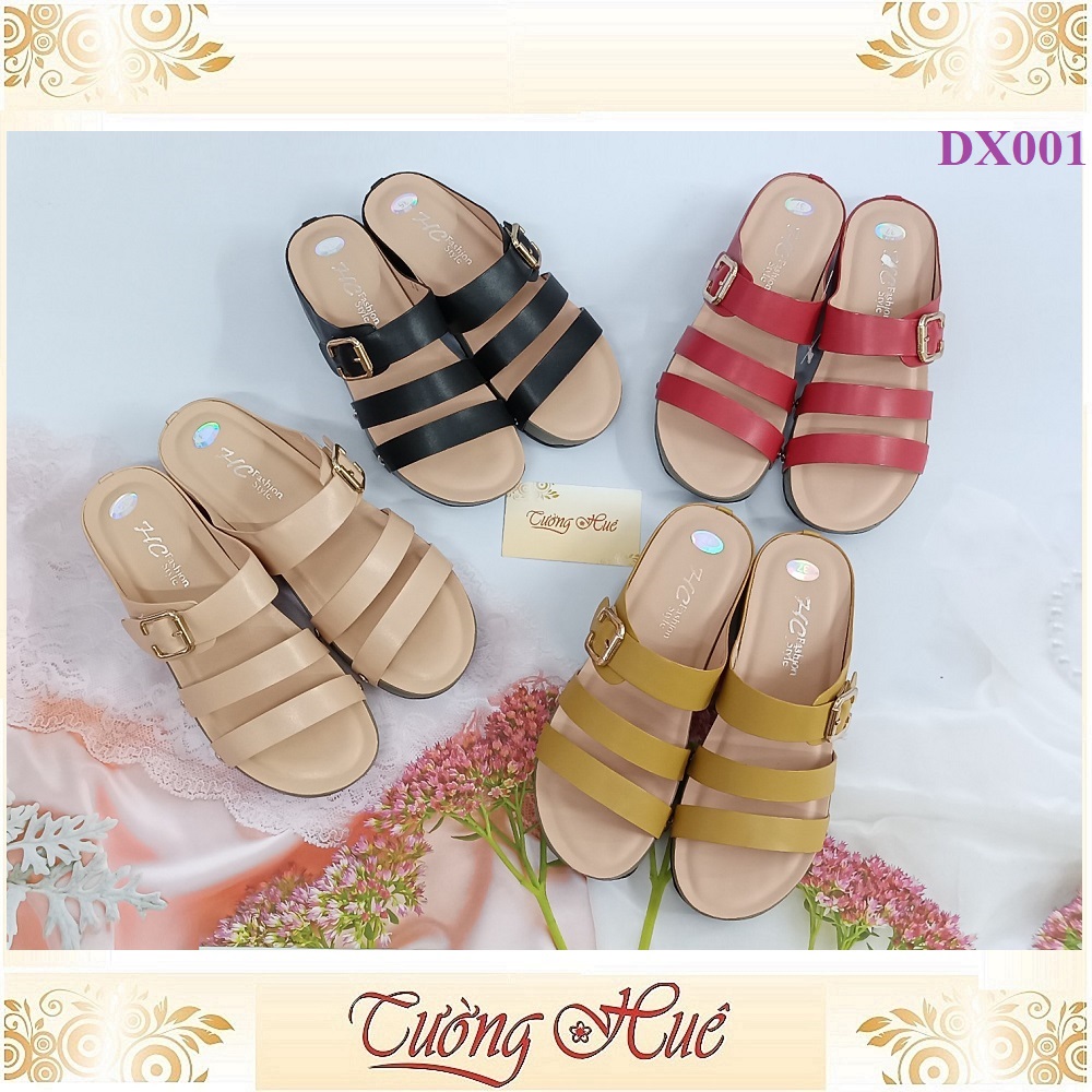 Dép Nữ Quai Ngang Đế Xuồng Cao 5CM - DX001