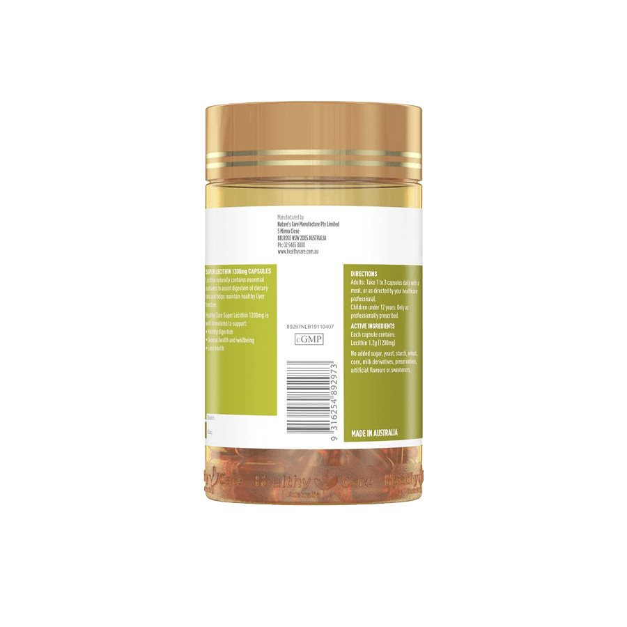 Tinh chất Mầm đậu nành Lecithin Healthy Care 100 viên