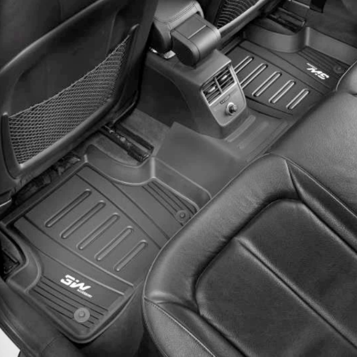 Thảm lót sàn xe ô tô Audi A6 2019- đến nay Nhãn hiệu Macsim 3W chất liệu nhựa TPE đúc khuôn cao cấp - màu đen.'