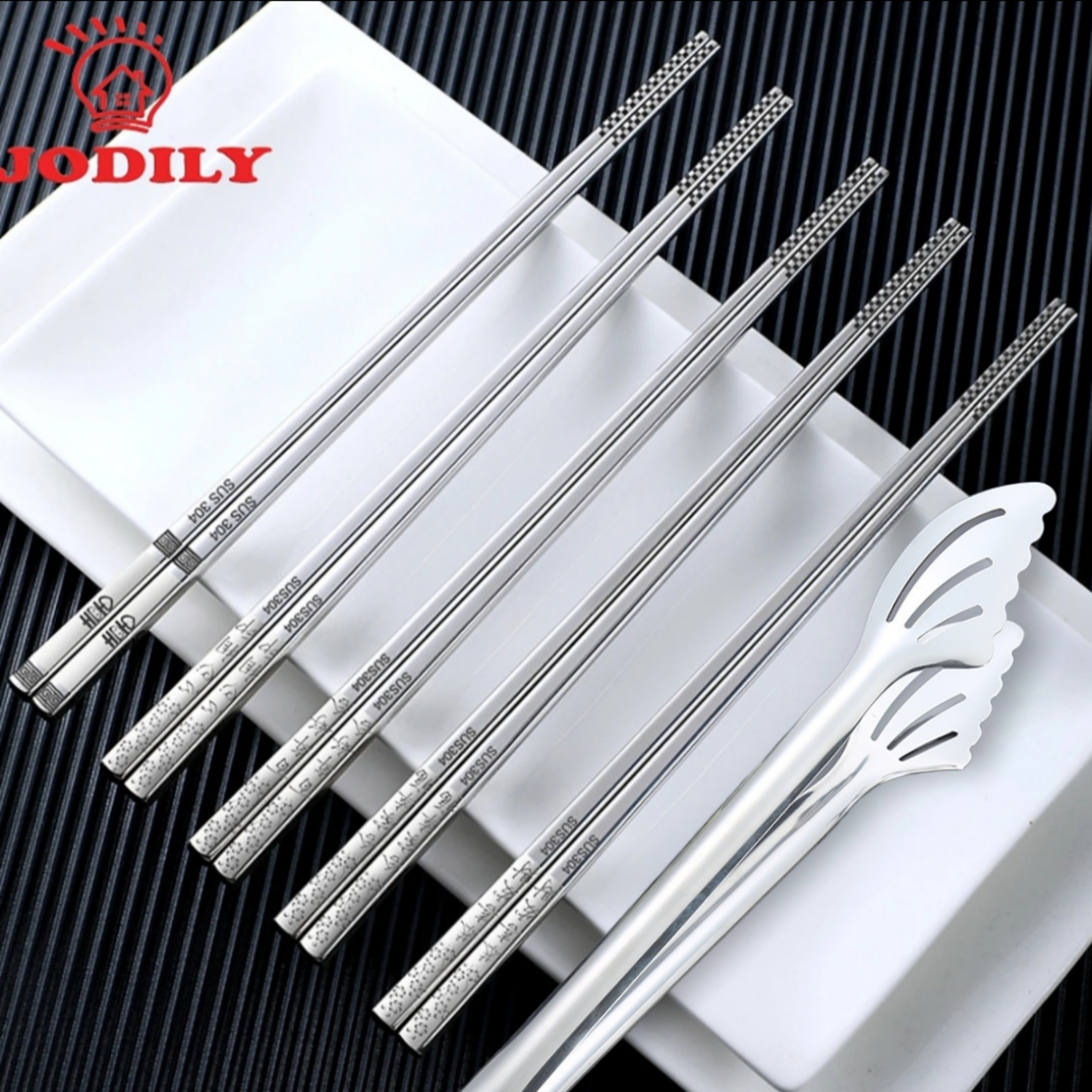 HỘP 10 ĐÔI ĐŨA INOX 304 - CAO CẤP - SANG TRỌNG - NGUYÊN KHỐI INOX 304