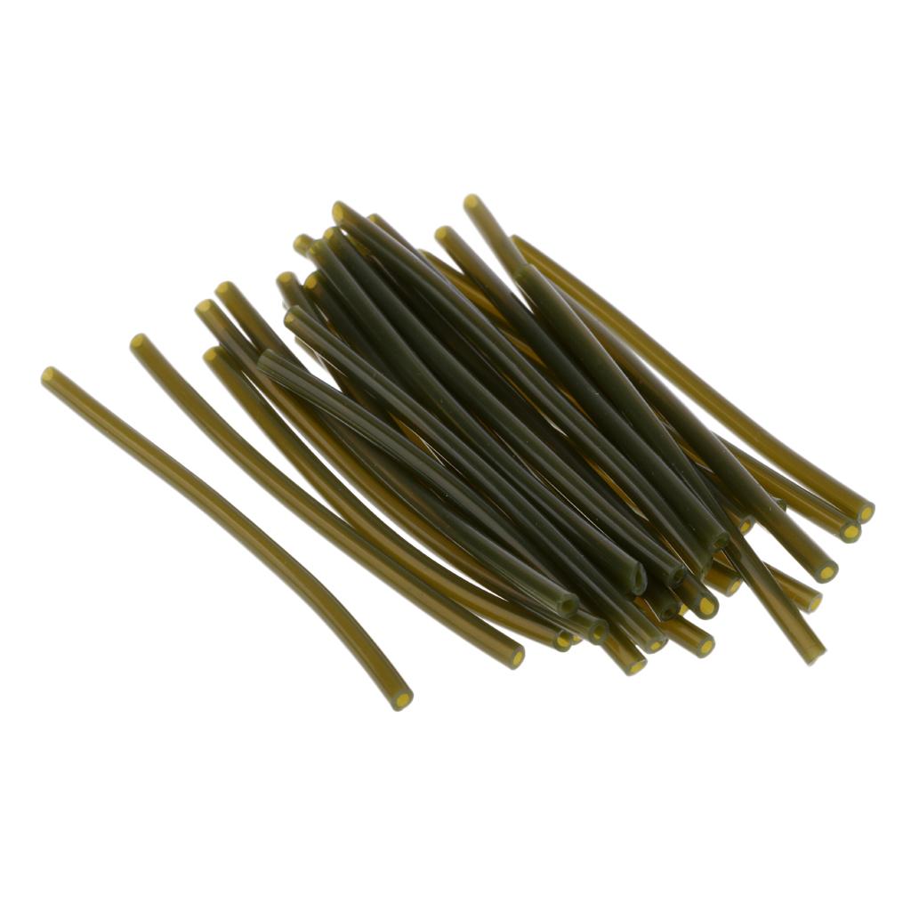 30Pcs Fishing Rigs Tube Sleeves Heat Shrink Tube for Carp Rigs Pike Fishing