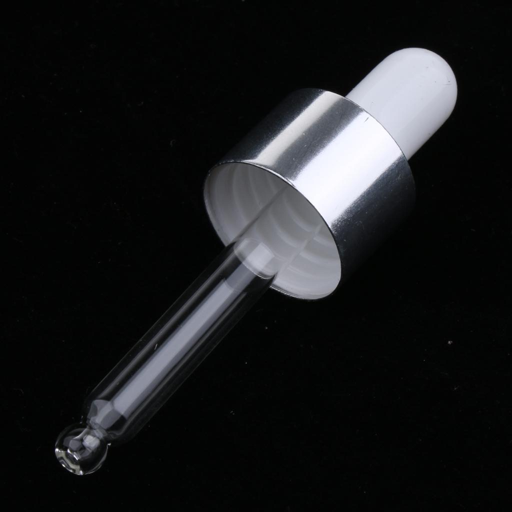 6Pcs 10ml + 6x 30ml Empty Glass Eye Dropper Bottle for Essential Oils Blue